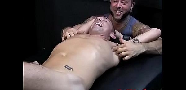  Expert tickler driving sexy restrained stud totally crazy